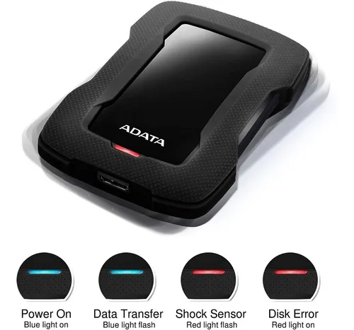 Disco Duro Externo Adata Ahd330 2tb Usb Portátil Resistente - Imagen 3