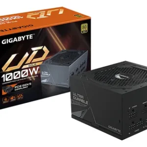 Fuente de Alimentación Gamer Gigabyte Ud 1000 W, Completamente Modular, 80 Plus, Color Dorado, Negro, 12 V