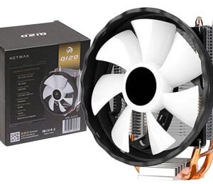 CPU Cooler 120mm Para Intel Y Amd Netmak Nm-q120 - Negro